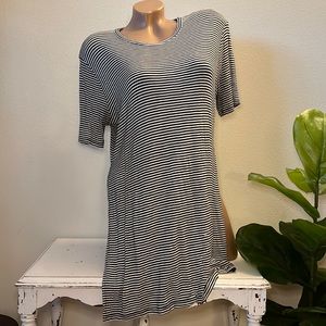 Tres Bien Black and White Striped Top